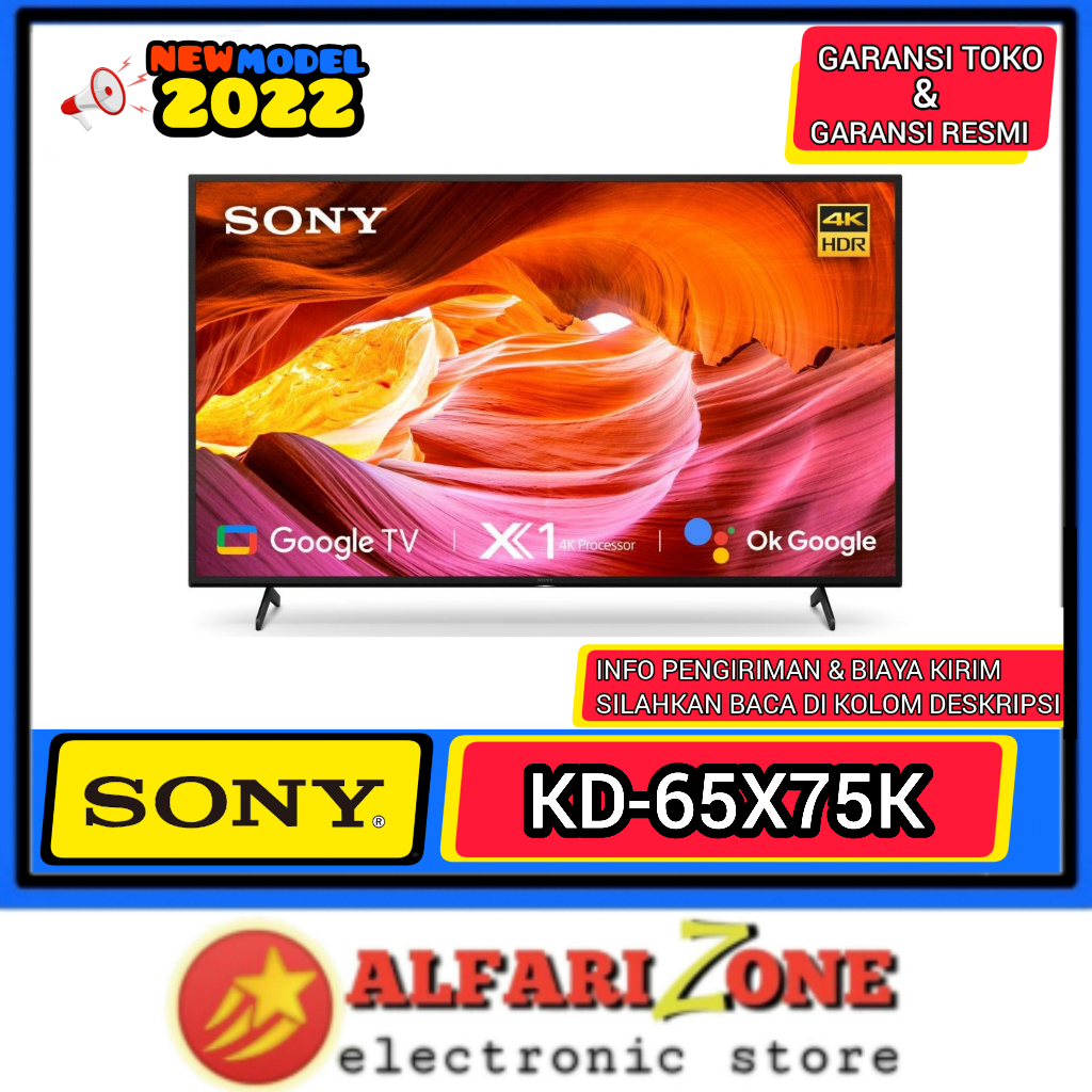 Smart Google TV Sony 65X75K 65 inch 4K UHD Android TV Sony 65X75K X75K