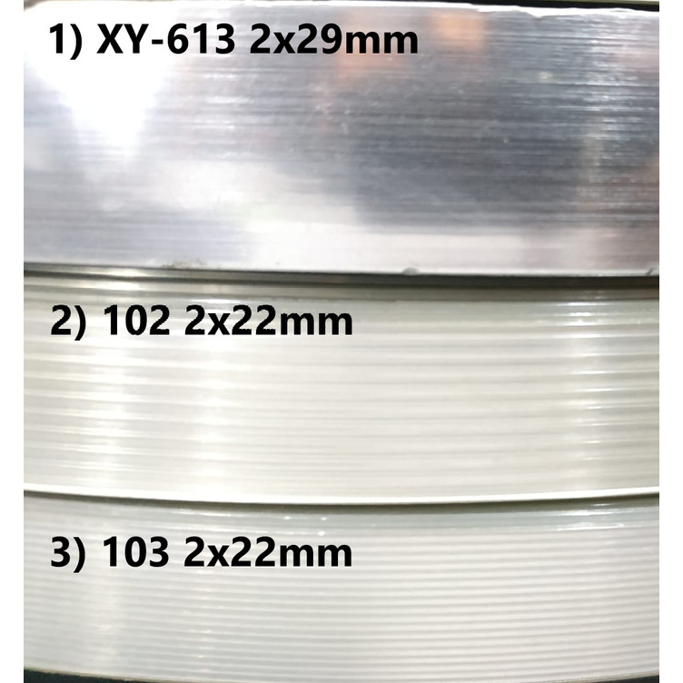Silver PVC Edging HPL Edge Banding Strip Lis Door Cabinet 2 mm x 22 to 42 mm