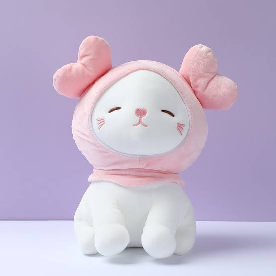 Boneka Lucu Kucing Boneka Lembut Mainan Mewah Kucing dengan Penutup Mata Kado Anak Plush Toy