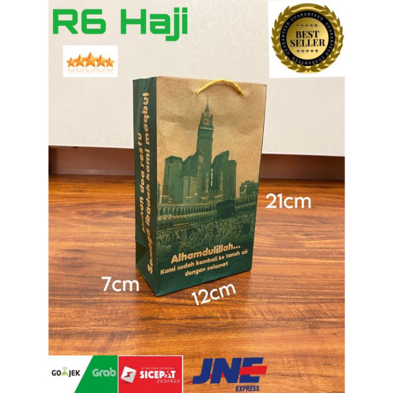 

Paperbag Pembelian Min 20pcs/Kelipatan 20pcs Paperbag Haji 12x7x21 Goodie Bag Souvenir Tas oleh oleh Haji Umroh Tas Kertas Tas Belanja