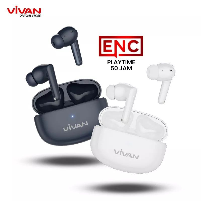 Headset Bluetooth Vivan Liberty T220 Plus TWS Earpbone Wireless 5.3 ORIGINAL