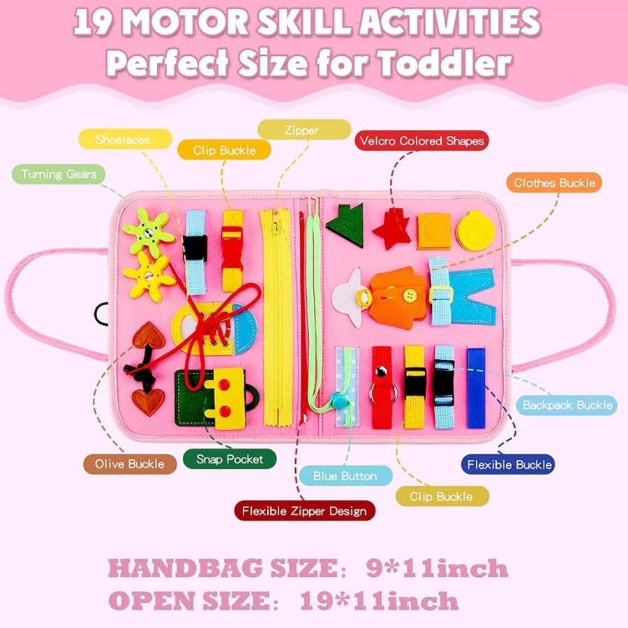 busy board montessori mainan edukasi anak 25in1 activity book