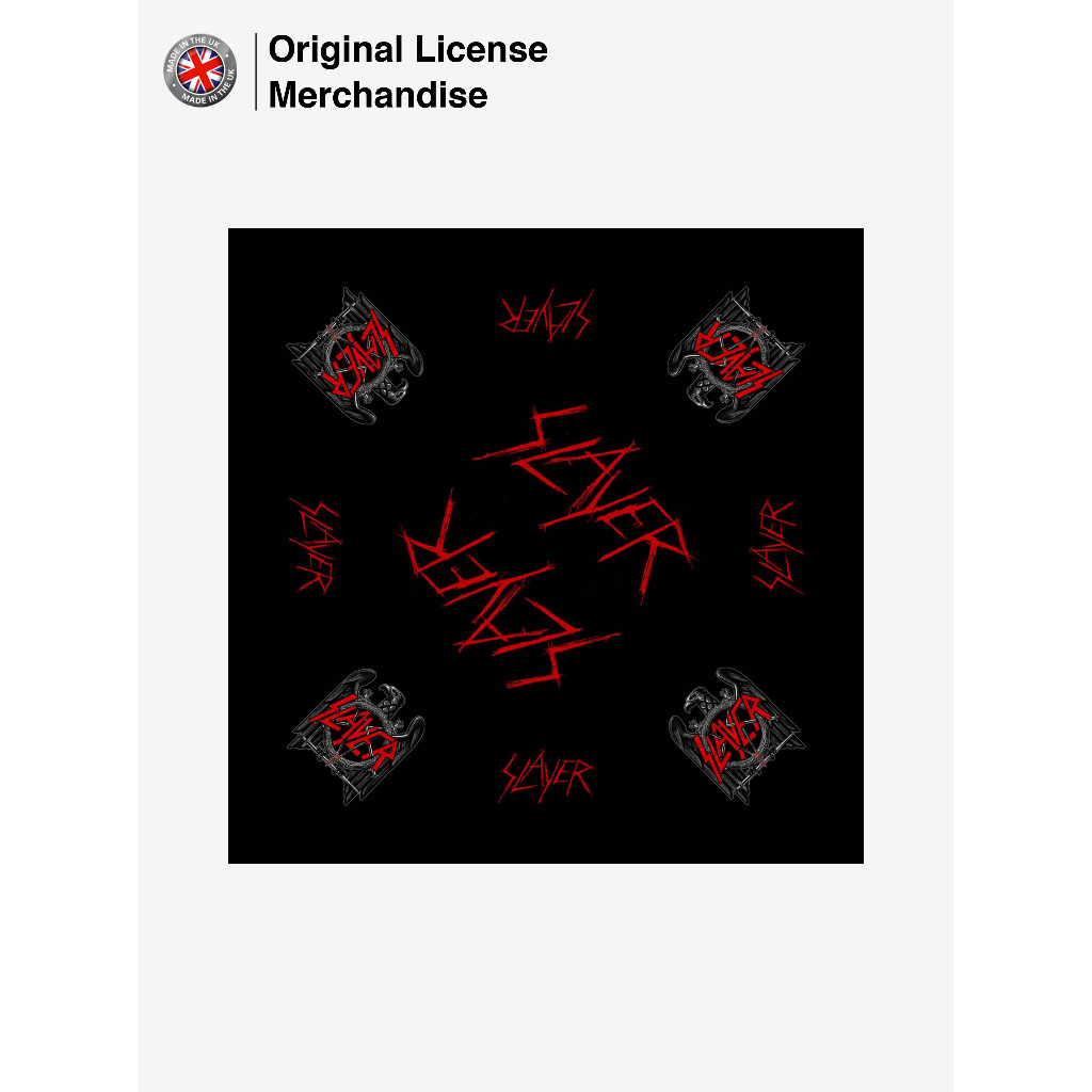 Slayer Bandana Syal Katun Headband Scraf Buff Katun SLAYER Black Eagle