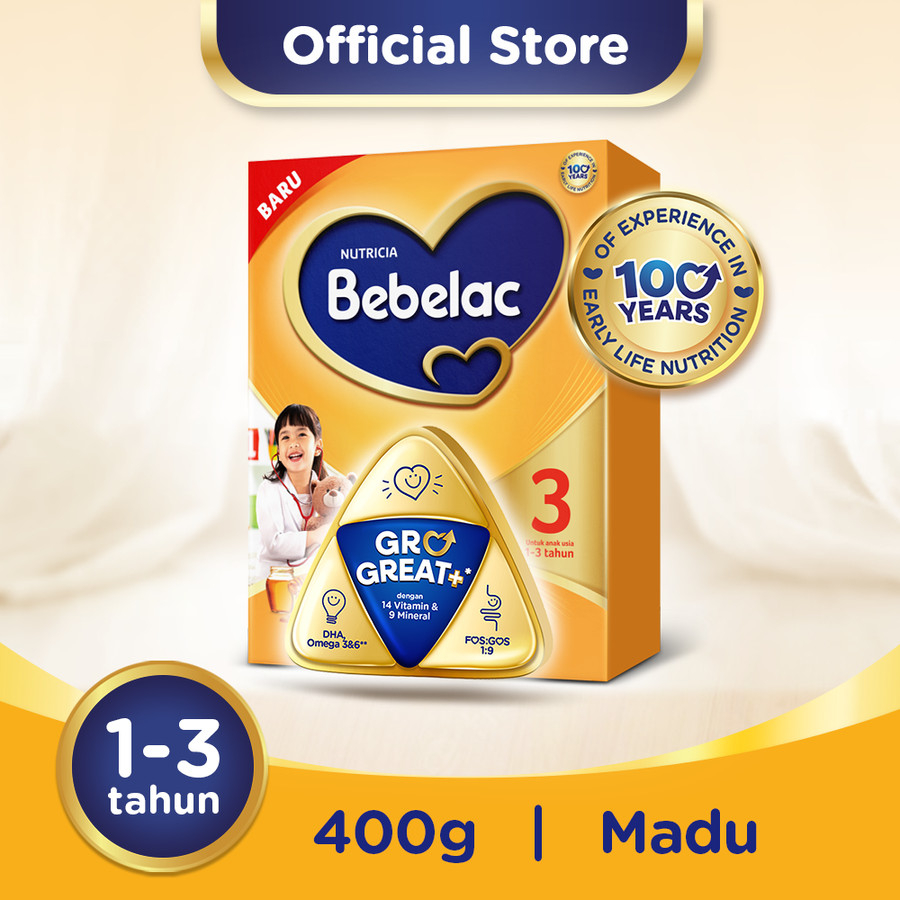 

Bebelac 3 400gr - Susu Anak Rasa Madu / Vanila