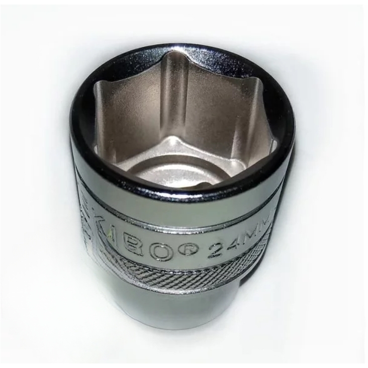 Mata Kunci Sok Tekiro 24 mm 6PT setengah inch Mata Sock Shock 24mm CVT Treker Tahanan Matic Universa