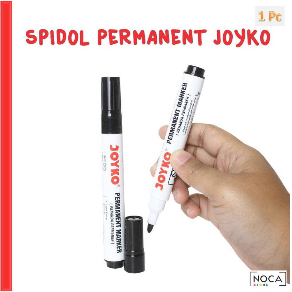 

Spidol PERMANEN JOYKO HITAM PM-17 Permanent Marker Round Tip Black