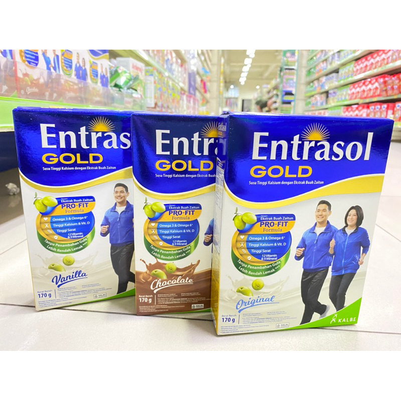 

Entrasol Gold susu tinggi kalsium dengan extra buah zaitun 170gr