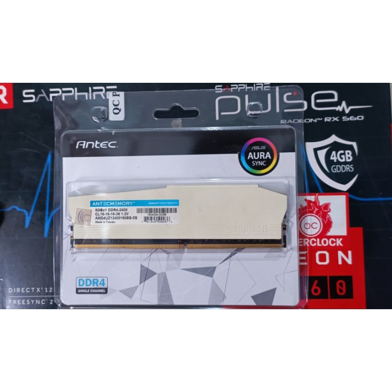 Memory RAM DDR 4 1X8 GB RGB Support AMD
