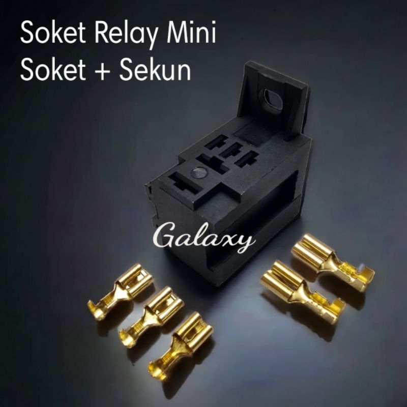 Soket + Relay Mini Kaki Khusus