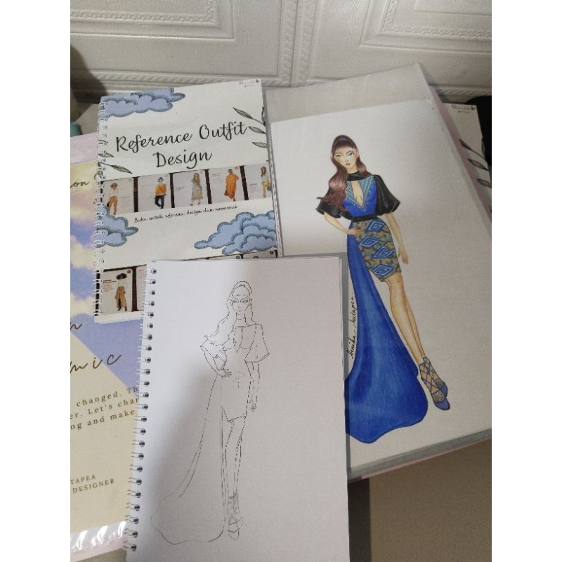 

promo Coloring Book 40 lebih Template Design Outfit sketsa Design Mewarnai sudah lengkap dengan Wajah / Buku Template Design Mewarnai Kebaya, Dress, Evening Gown, dll