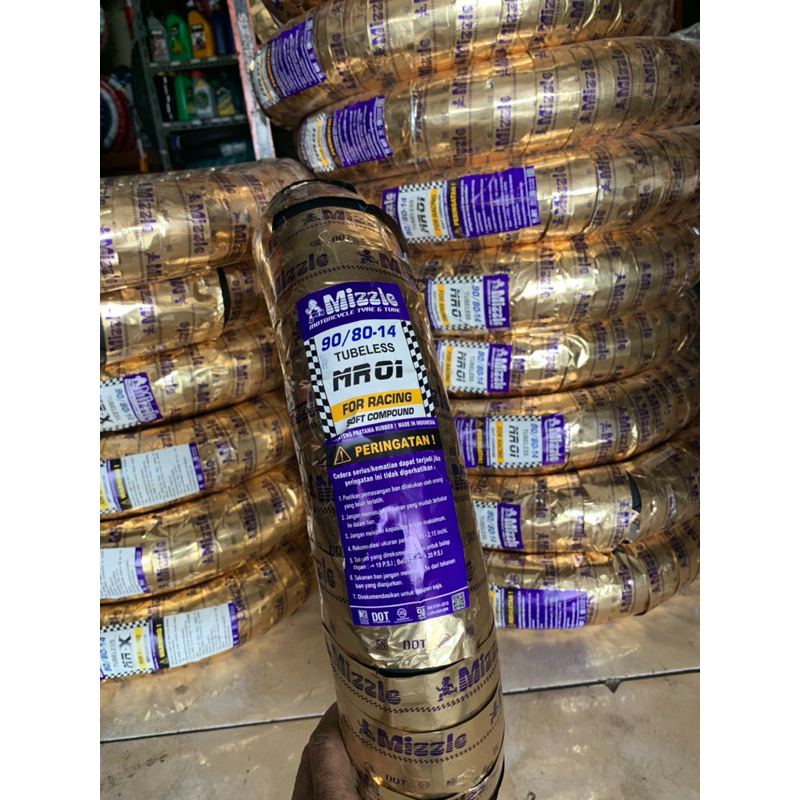 ban mizzle MR01 90/80-14 dan mizzle Mr. X 80/80-14 90/80-14 soft compound 1ban