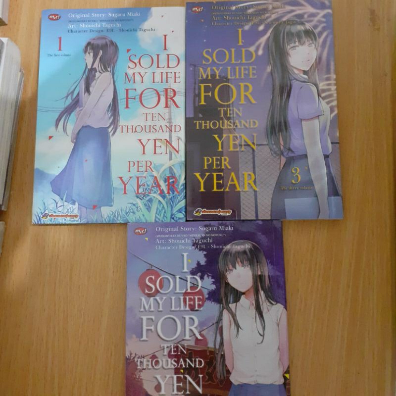 Komik set I Sold My Life for Ten Thousand Yen per Year 1-3 original preloved