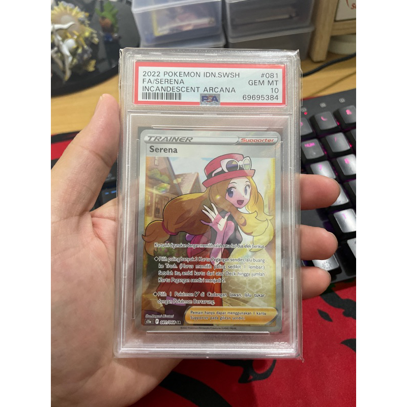 Kartu Pokemon Indonesia Serena SR PSA10