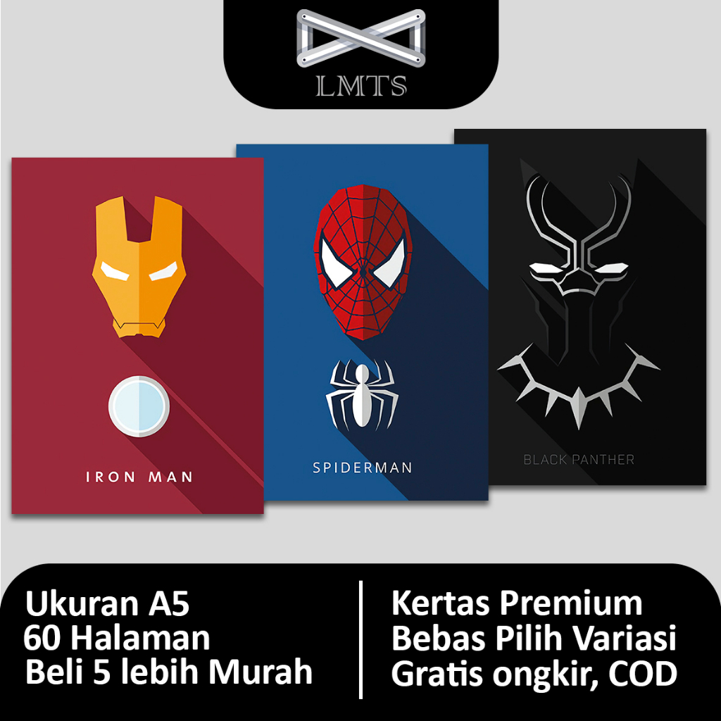 

[Grosir] Buku Tulis Super Hero A5