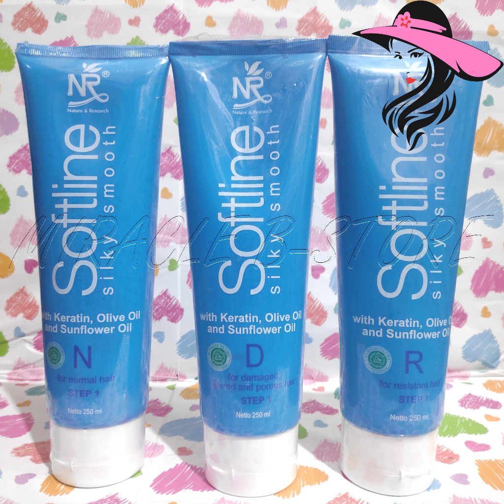 NR SOFTLINE SILKY SMOOTH KERATIN STEP 1 250 ML / OBAT PELURUS RAMBUT / OBAT SMOOTHING / OBAT REBONDI