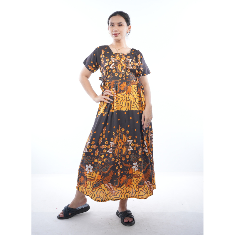 BATIK TRUSMI Daster Batik Pakaian Santai Batik CHB BRBDR Motif Bunga