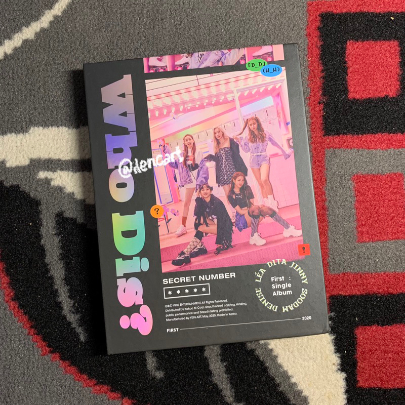 album only who dis secret number (postcard soodam)