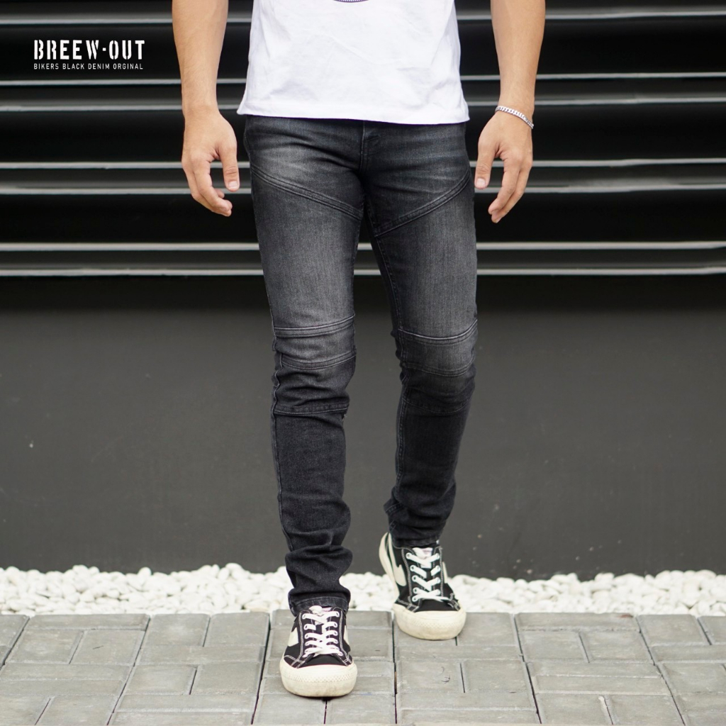 INSIGHT JEANS Celana jeans pria biker / celana jeans pria panjang / celana jeans slimfit / jeans bai