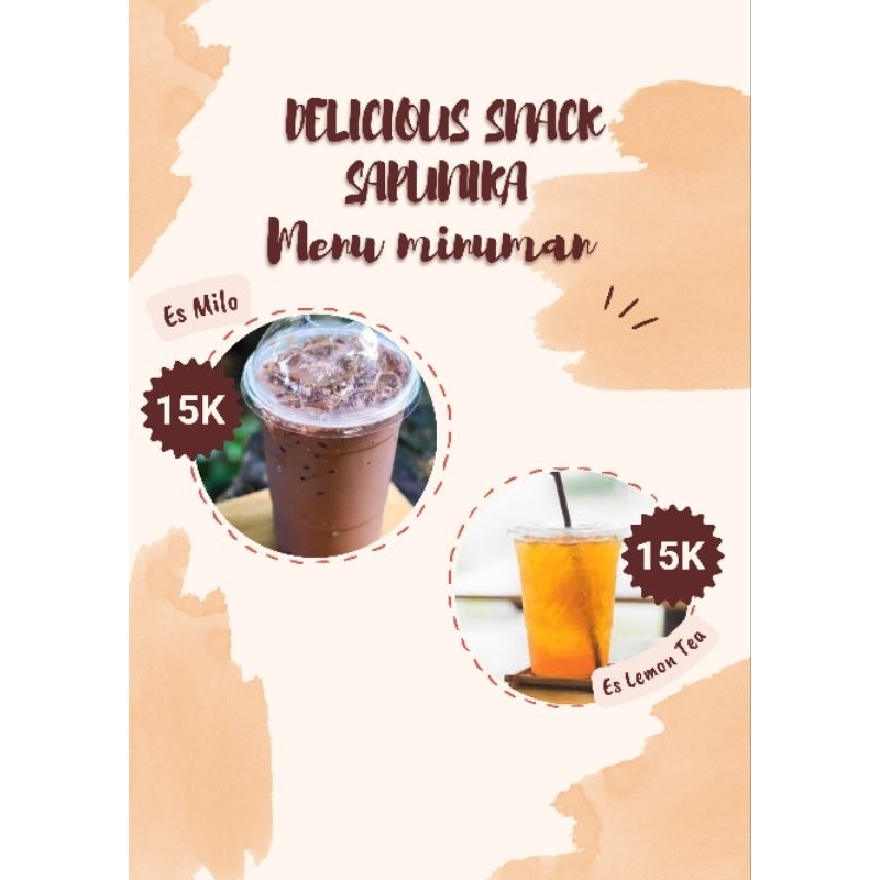 

minuman Milo dn lemon tea