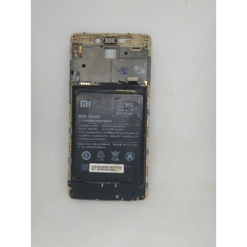 Frame Baterai Redmi 4 Prime Copotan