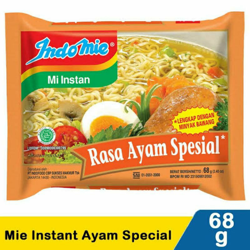 

Indomie Goreng, Soto, Kari ayam, Ayam spesial Per 5pcs