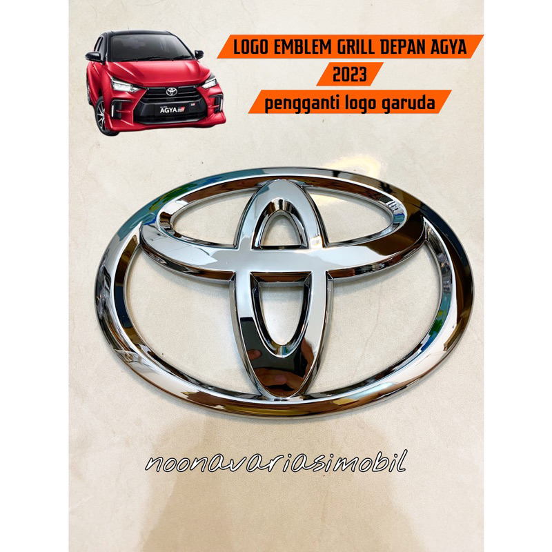 Logo Emblem Grill Depan Mobil Agya Ayla 2023 pengganti logo garuda