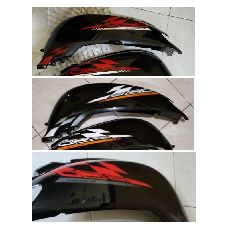 Cover body samping  belakang scoopy esp 2018  hitam merah