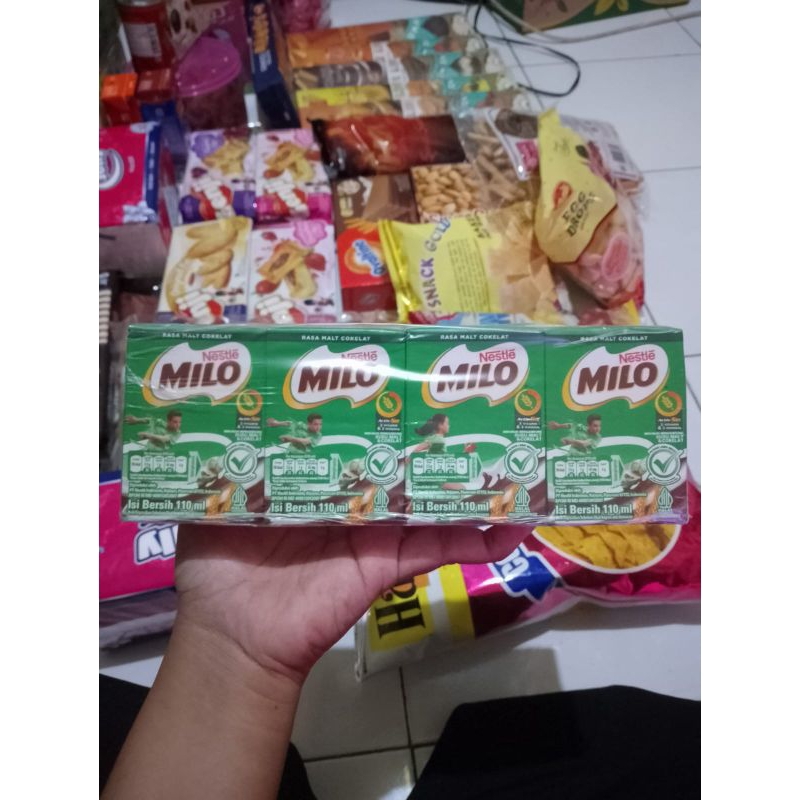 

susu Milo cair susu kotak 110 ml active rasa malt coklat