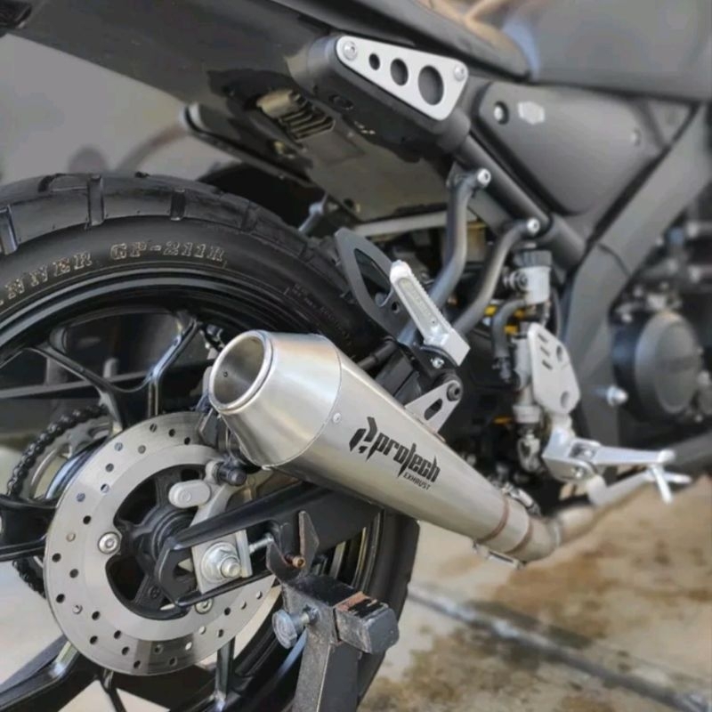 Knalpot Racing Yamaha XSR 155 XSR155 Sport Heritage Protech Exhaust Full Sistem Original Bass Adem b