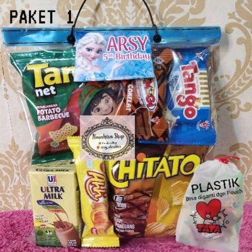 

Paket Snack Ulang Tahun/Paket Snack Ultah /Paket Bingkisan snack /Paket