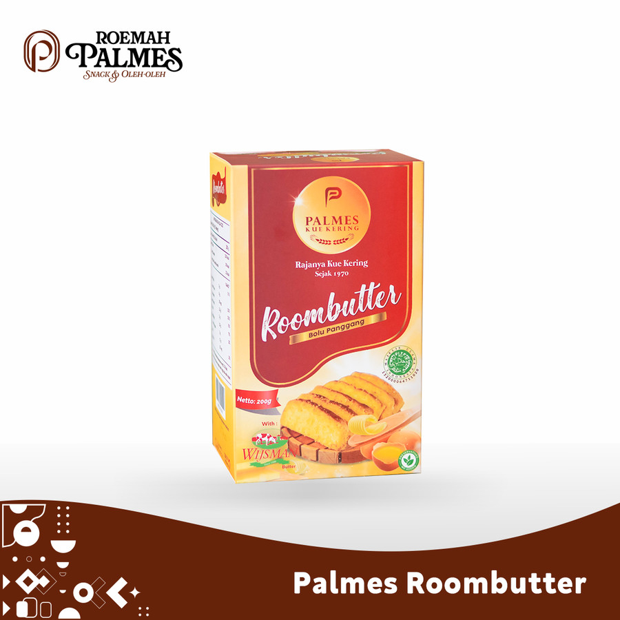 Bolu Panggang Roombutter Palmes 200 gr - Wijsman Butter - Wisman - Bolu Panggang Palmes