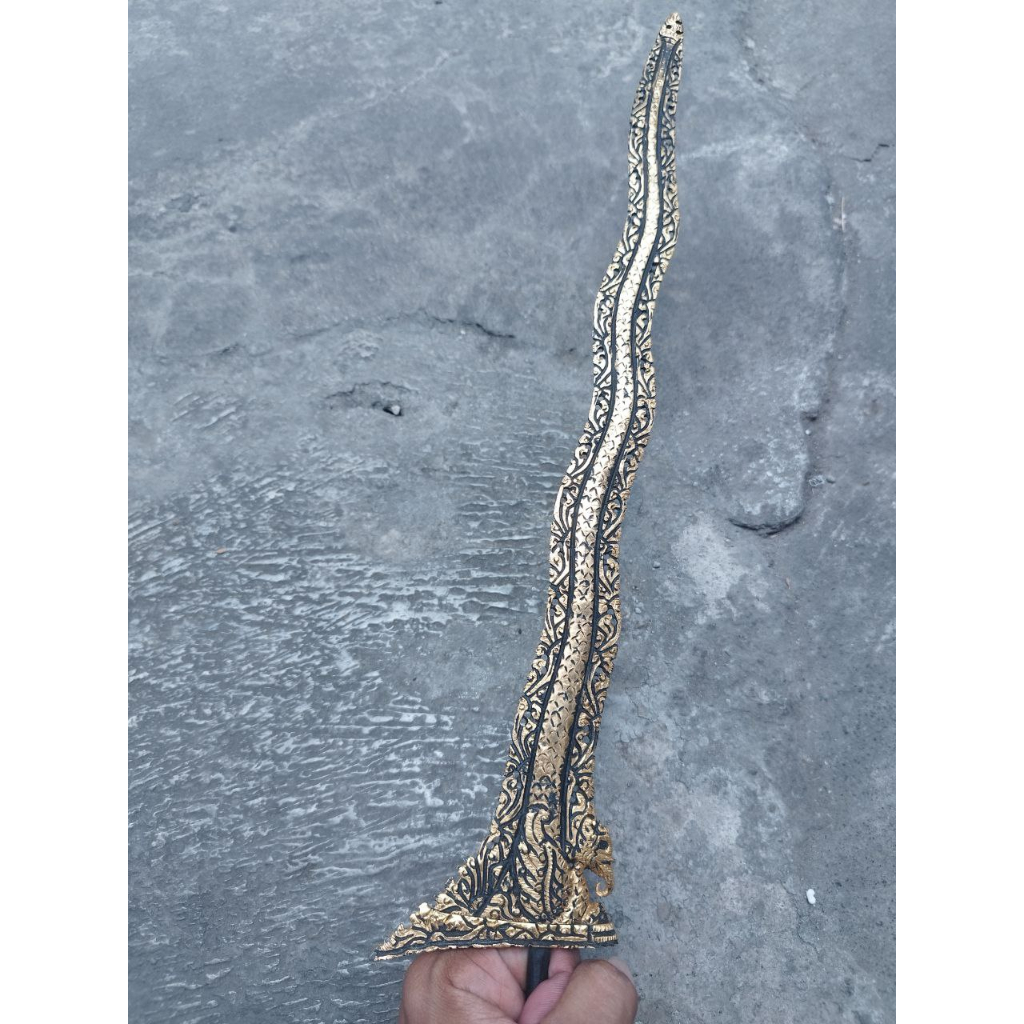 Keris Luk 7 Jatayu Kinatah Krawangan