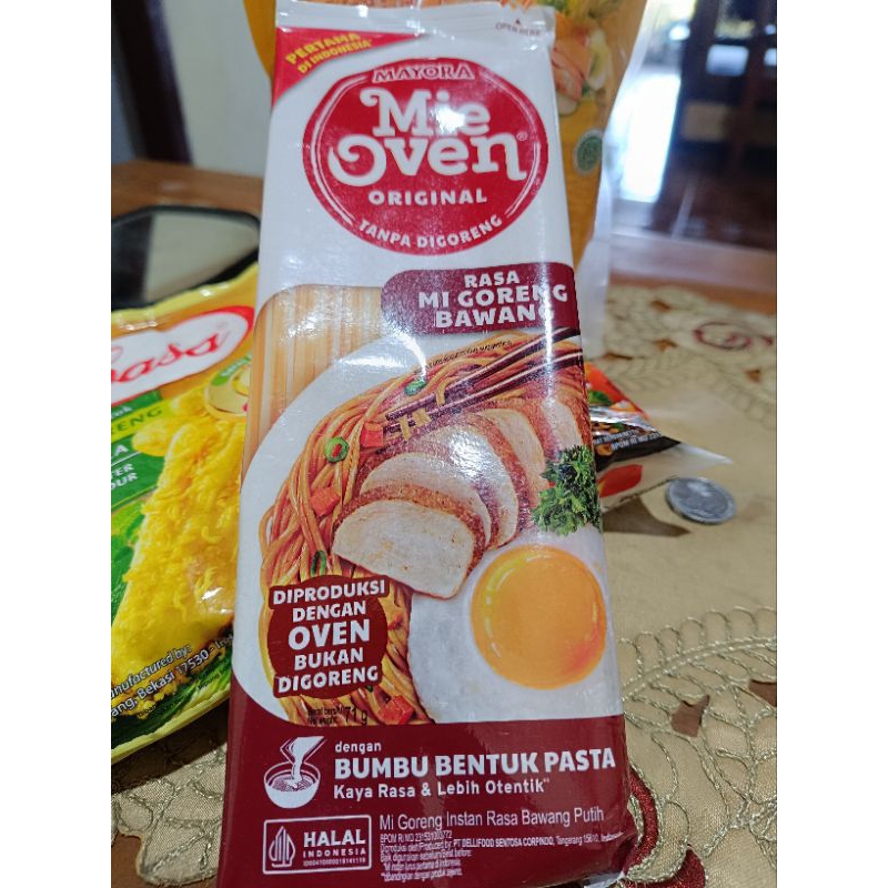 

mie oven, mi goreng bawang