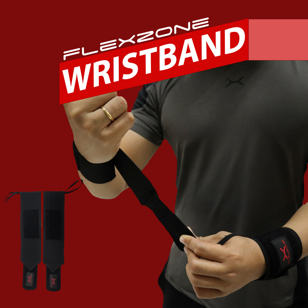 Flexzone Wrist Band FAP-004 Gym Fitness Wrap Strap Olahraga Tangan