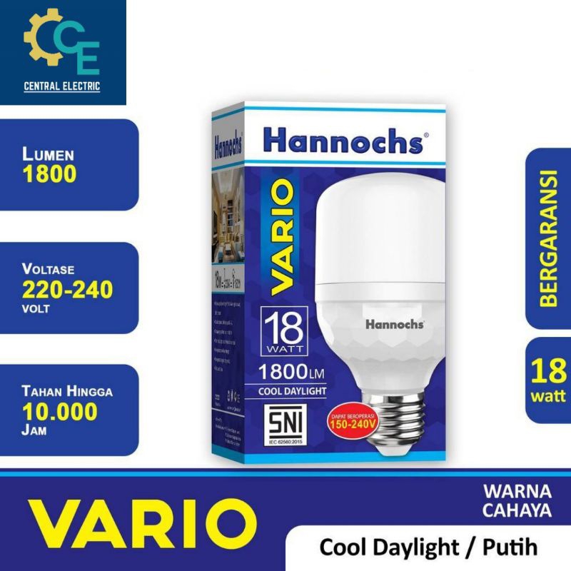 Led Hannochs Vario 18 Watt - Lampu Hannochs Vario 18 W Cahaya Putih