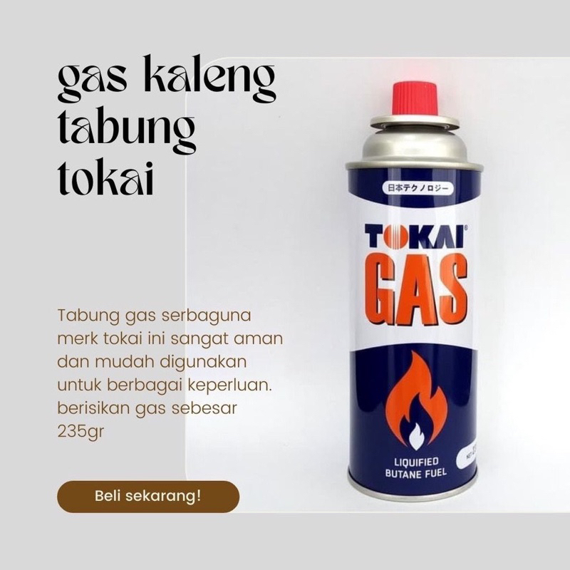 Portable Jaminan Dan Kualiatas Bagus Gas Portable Tokai Refil Gas Galeng Tokai Refill
