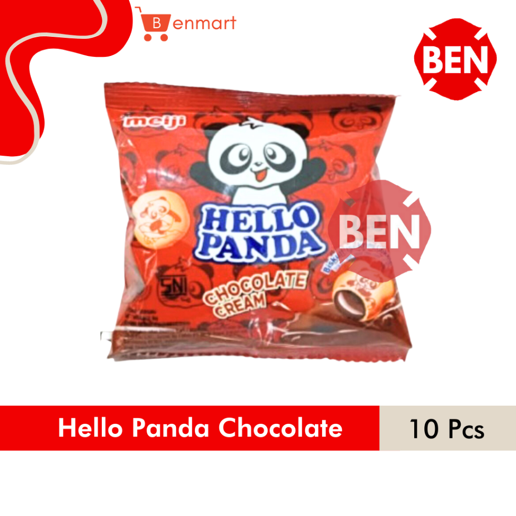 

Hello Panda CHOCOLATE CREAM 1 Renceng 10 Sachet Biskuit Coklat Cokelat