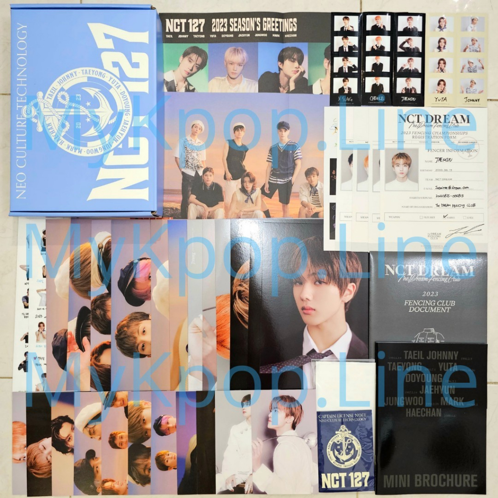 SG NCT Dream 127 2023 Seasons Greetings 23 Sharing Ready Box Postcard Poster 4cut Brochure  Sticker 
