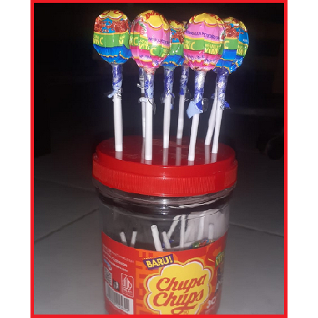 

Chupa-Chups Permen Lollipop Kembang Gula Aneka Rasa Topless isi 30 pcs