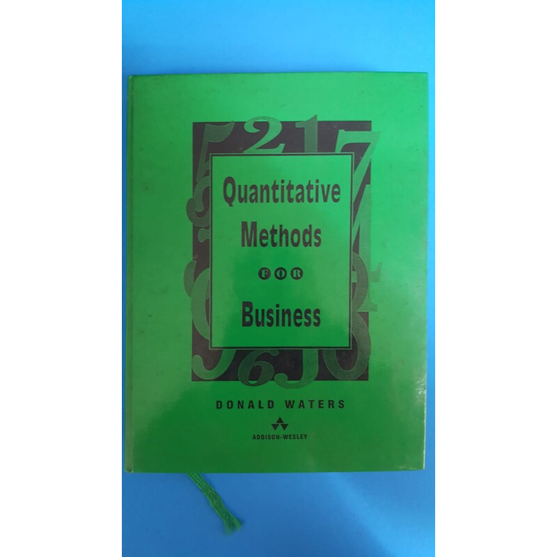 

Buku Quantitative Method for Business by Donald Waters