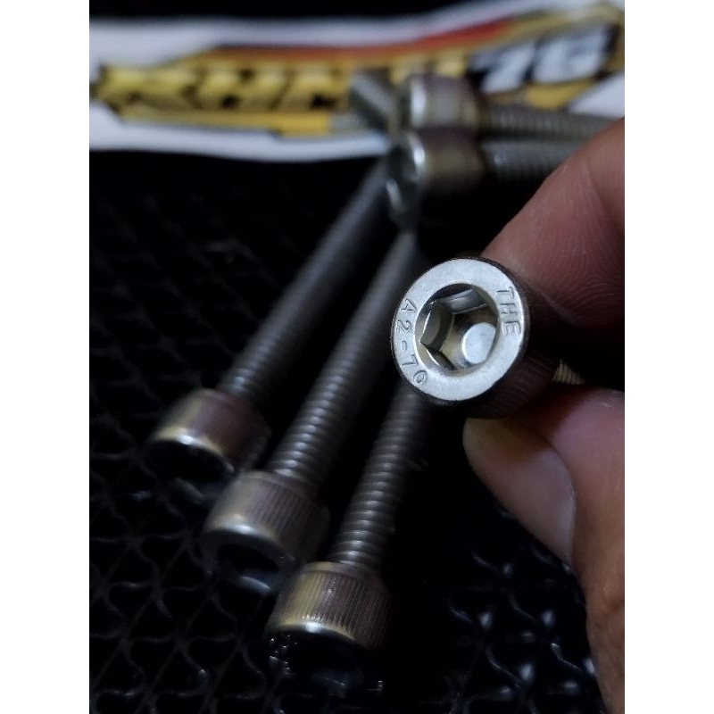 baut L stainless ukuran 10 panjang 3,5cm