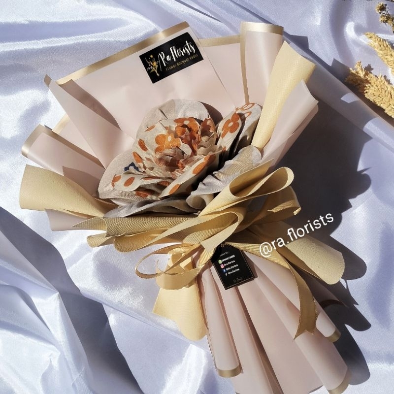 Buket hijab motif / buket hijab bella square / buket hijab murah