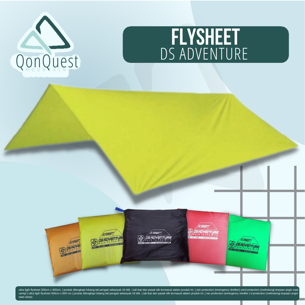flysheet 3x4 Ds Adventure traptrent bushcraft / flysheet 4x6 Ds Adventure traptrent bushcraf / flysh