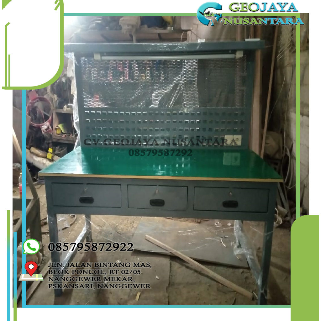 Meja Kerja - Steel Workstation - Meja Produksi