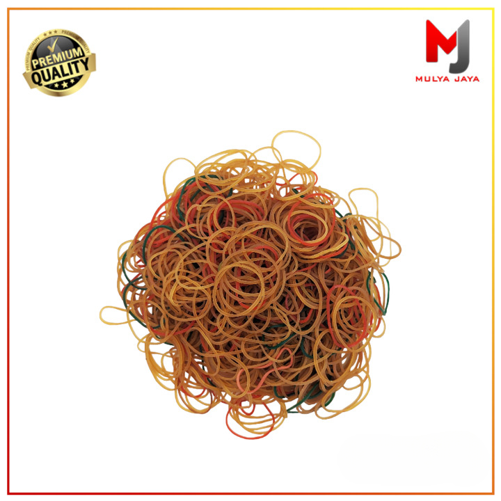 Mulya Jaya Karet Gelang Pentil Kiloan 500gr Elastis Bening