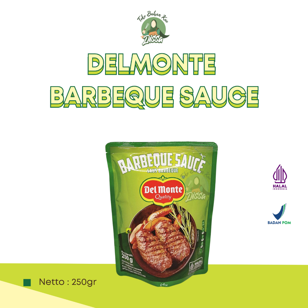 

Delmonte Barbeque Sauce 250gr | Delmonte Saus Barbeque - Tobaqdissa