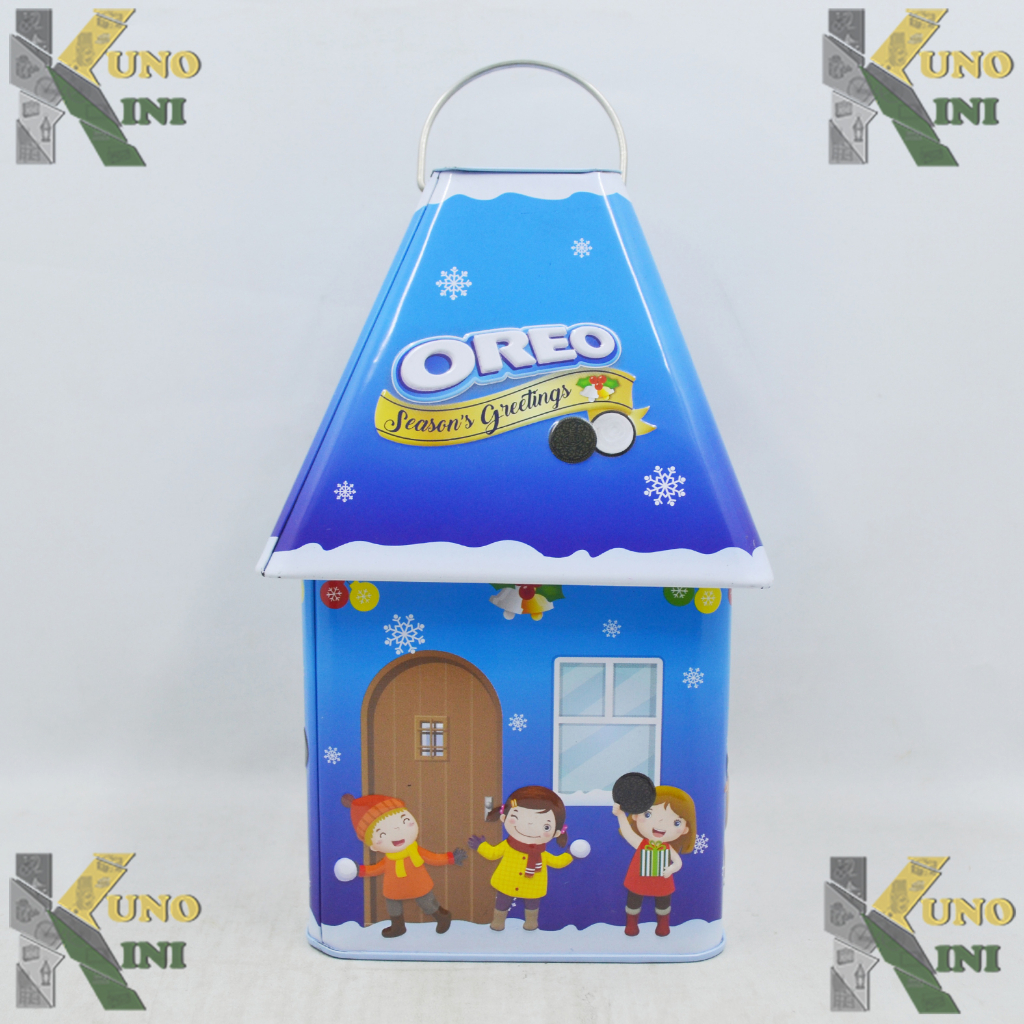 WADAH KALENG OREO HOUSE - tanpa isi