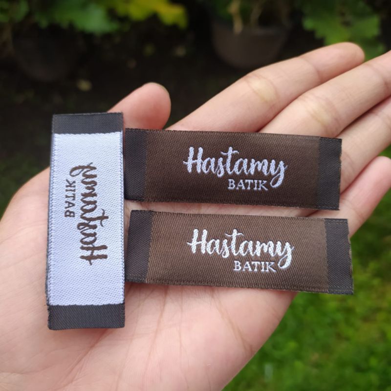 

label woven 2x6 cm ( pesanan khusus ) 100 lusin