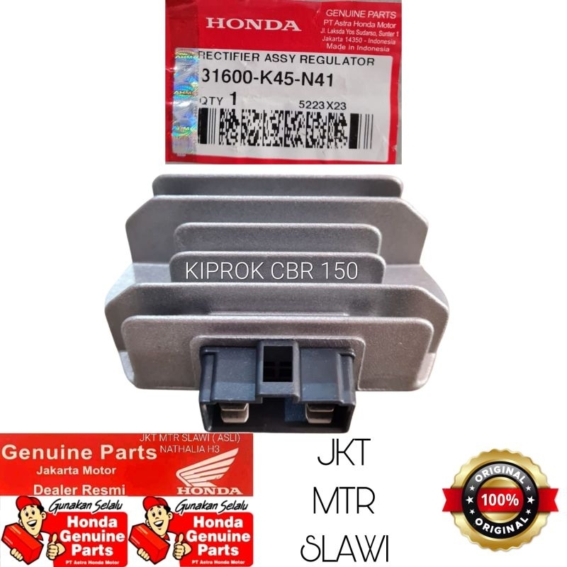31600 k45 n41 kiprok regulator cbr 150 led k45G k45N asli honda