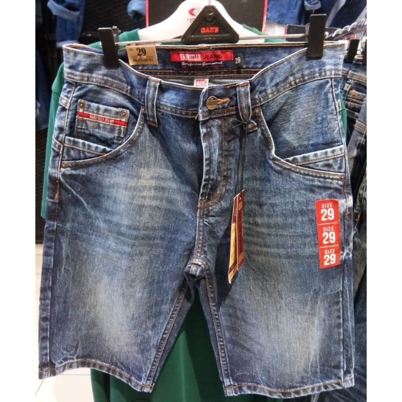 Gabrielle jeans original mens BBTC060V112229 celana pendek jeans pria